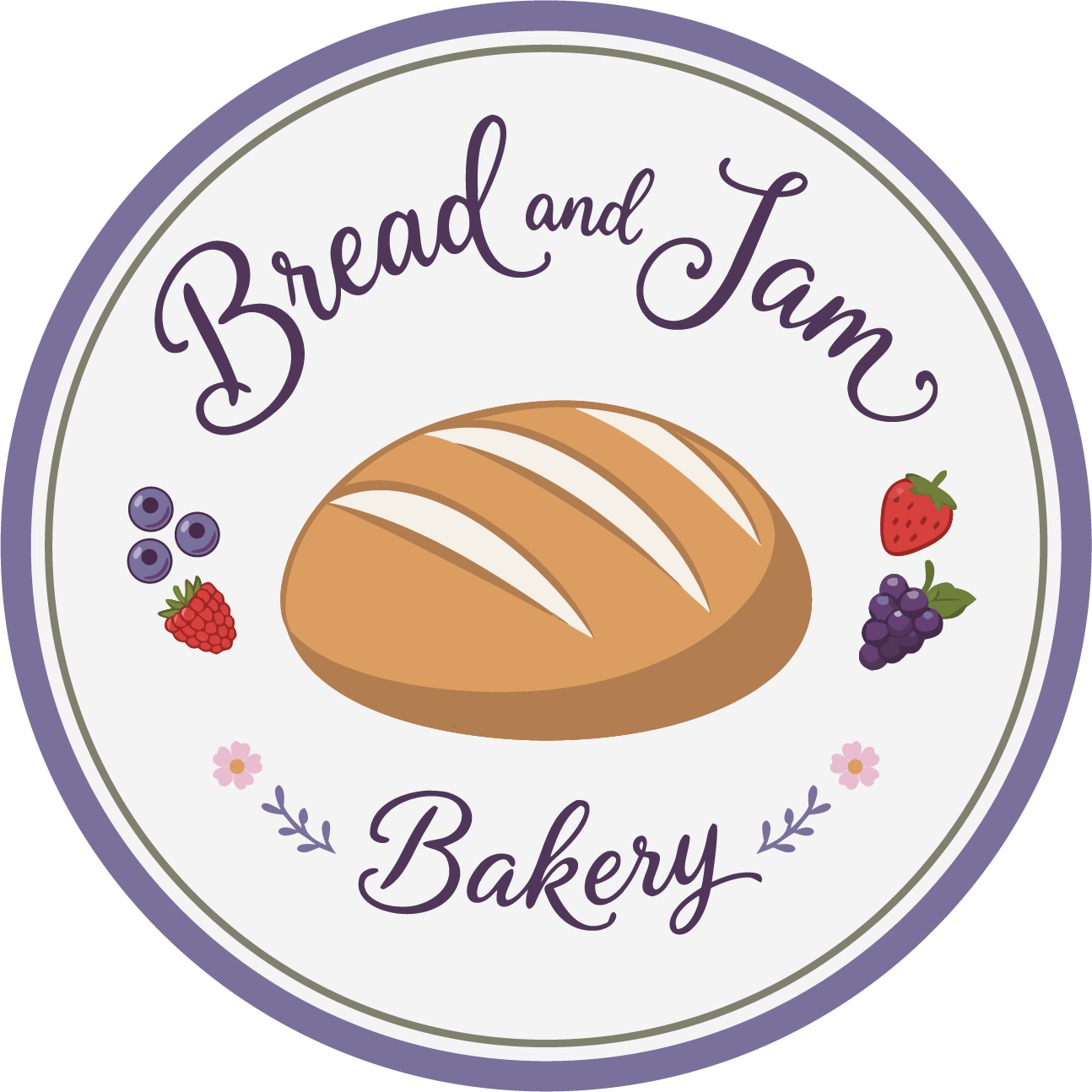 Bread and Jam Bakery Logo